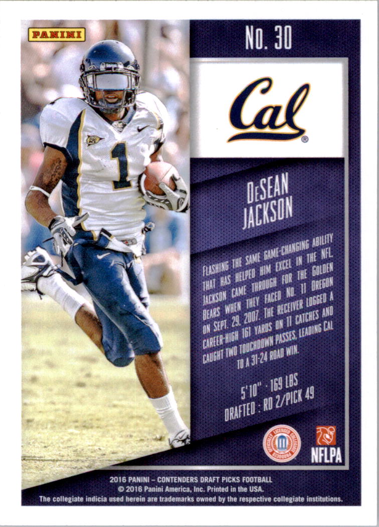 A4160- 2016 Panini Contenders Draft Picks Fb Karten -du Pick- 15 + Gratis US - Bild 39 von 402