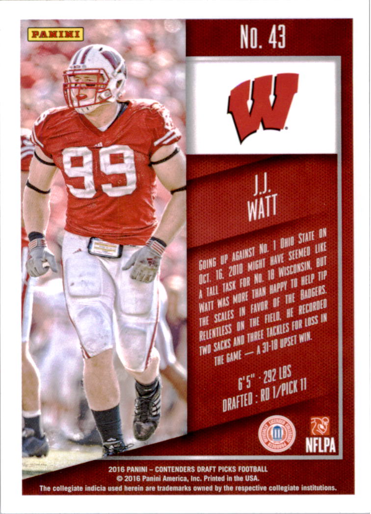 2016 Panini Contenders Draft Picks Football Card Pick (Base) - Picture 83 of 189