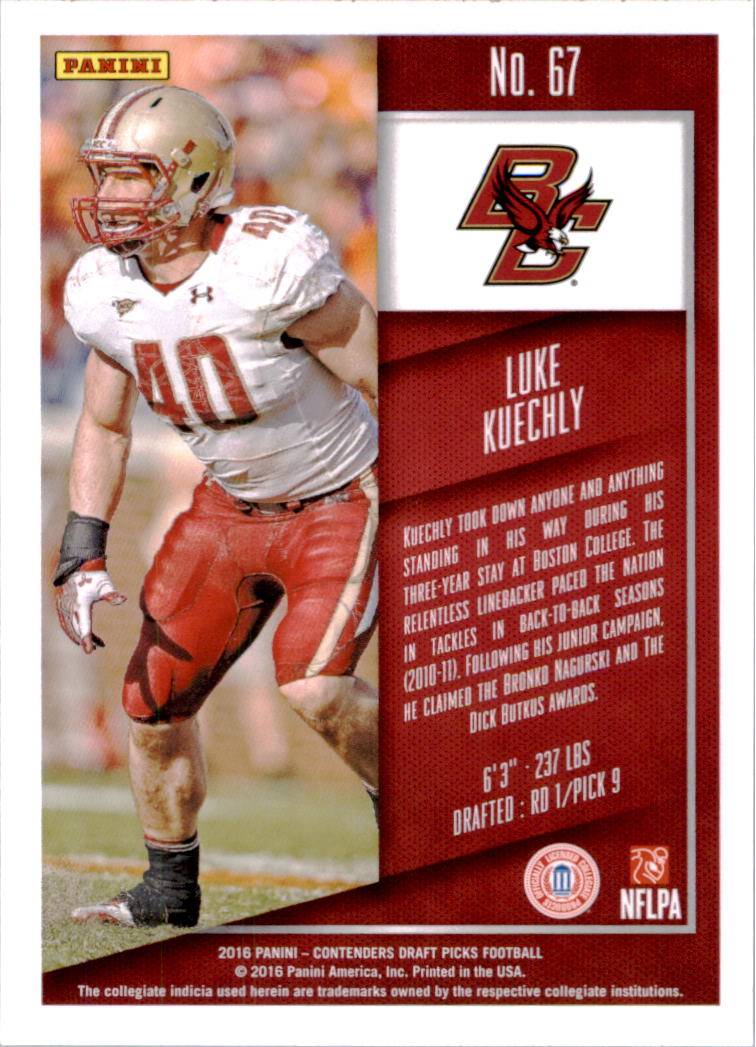 A4160- 2016 Panini Contenders Draft Picks Fb Karten -du Pick- 15 + Gratis US - Bild 93 von 402