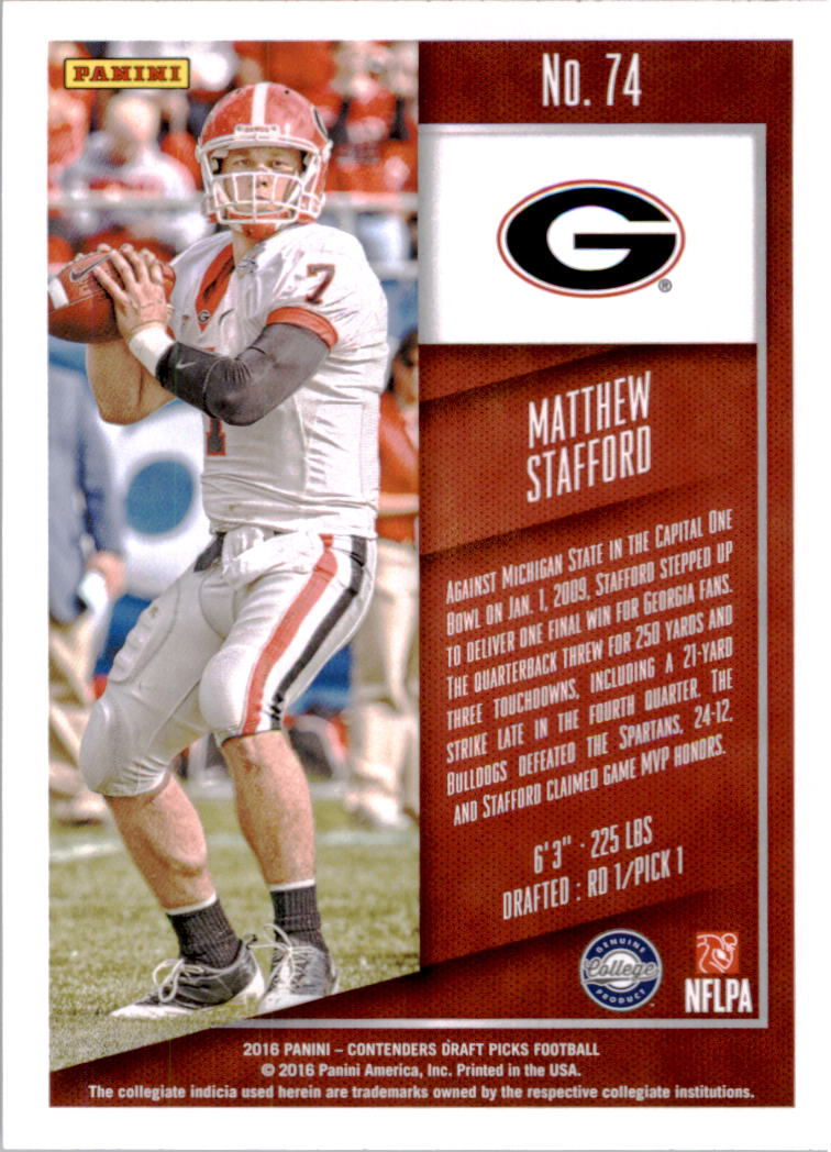 A4160- 2016 Panini Contenders Draft Picks Fb Karten -du Pick- 15 + Gratis US - Bild 103 von 402