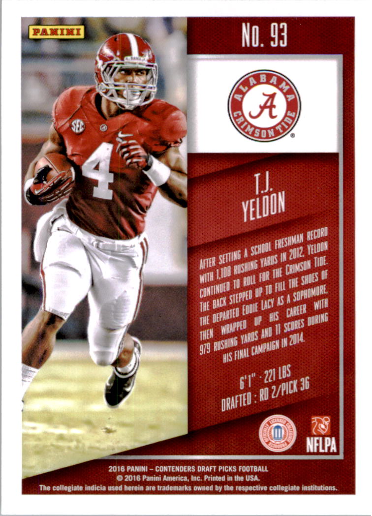 2016 Panini Contenders Draft Picks Football Card Pick (Base) - Picture 175 of 189