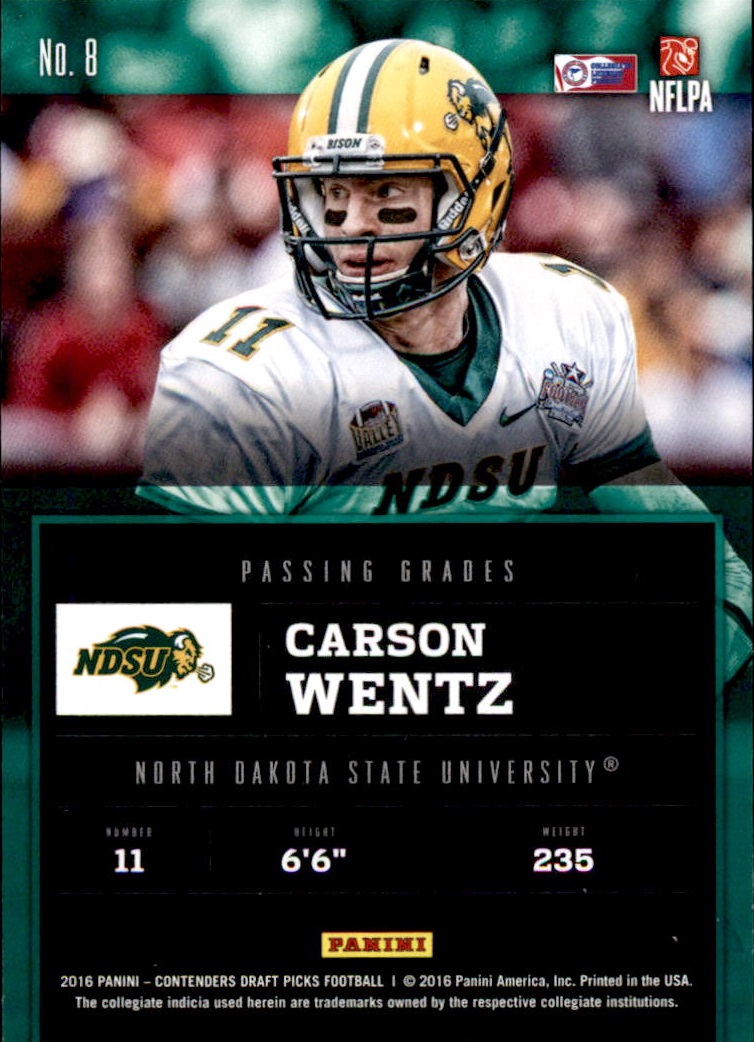 A4160- 2016 Panini Contenders Draft Picks Fb Karten -du Pick- 15 + Gratis US - Bild 334 von 402