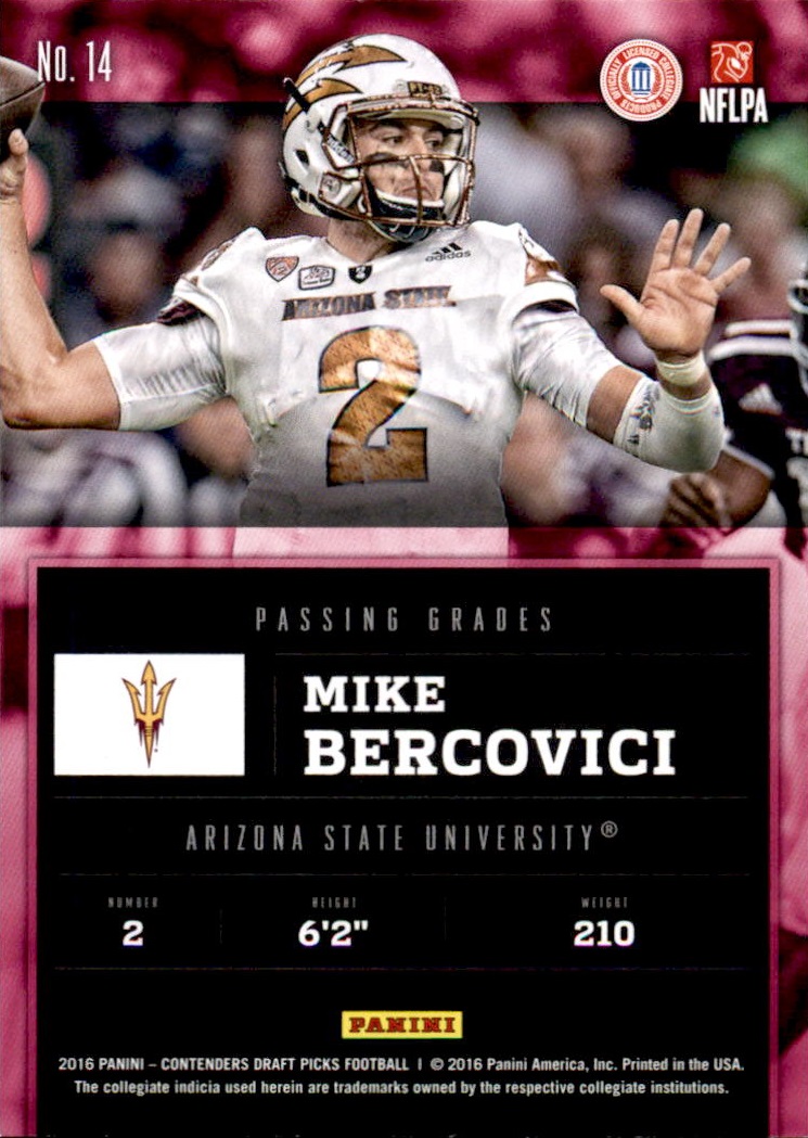 A4160- 2016 Panini Contenders Draft Picks Fb Karten -du Pick- 15 + Gratis US - Bild 338 von 402