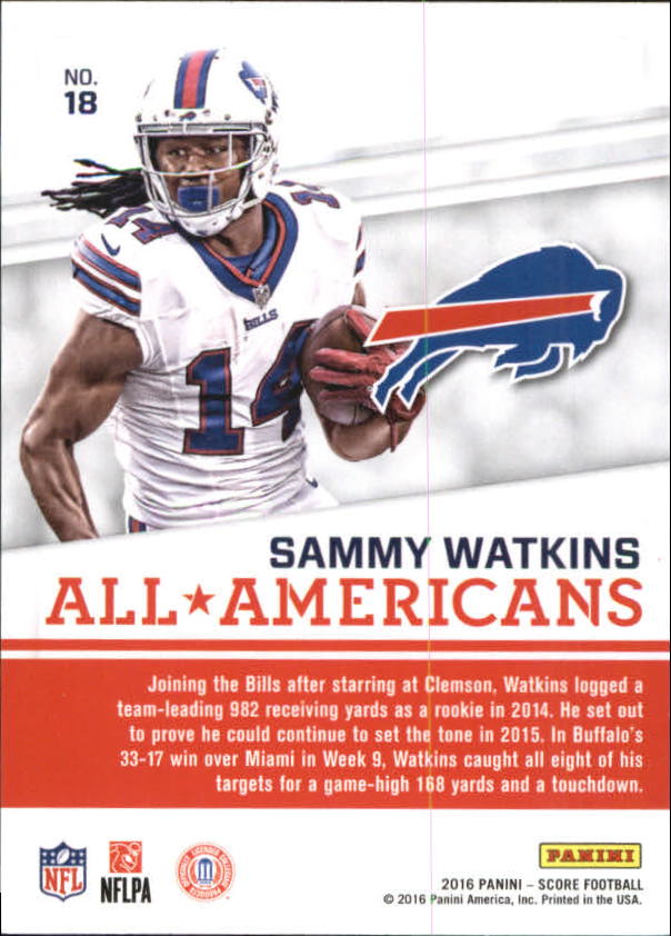 A4270- 2016 Score Football Insert +Parallel Cards1 -You Pick- 15+ FREE US SHIP - Picture 184 of 453
