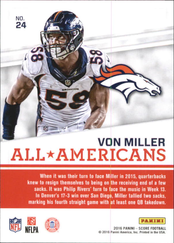 A4270- 2016 Score Football Insert +Parallel Cards1 -You Pick- 15+ FREE US SHIP - Picture 137 of 453