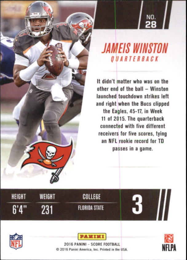 A4270- 2016 Score Football Insert +Parallel Cards1 -You Pick- 15+ FREE US SHIP - Picture 141 of 453