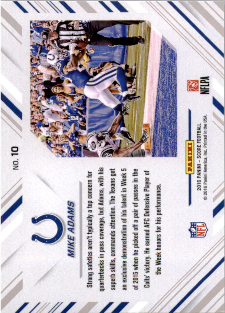 Sports Card Back