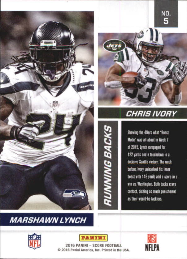 A4270- 2016 Score Football Insert +Parallel Cards1 -You Pick- 15+ FREE US SHIP - Picture 129 of 453