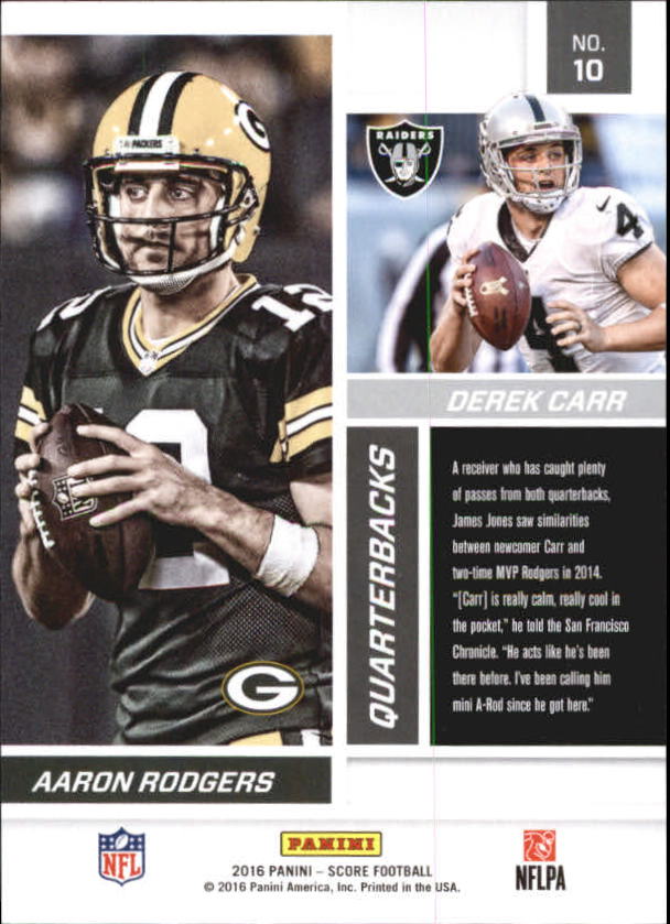 A4270- 2016 Score Football Insert +Parallel Cards1 -You Pick- 15+ FREE US SHIP - Picture 421 of 453