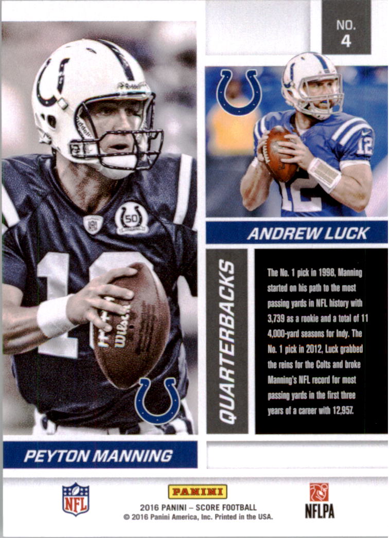A4270- 2016 Score Football Insert +Parallel Cards1 -You Pick- 15+ FREE US SHIP - Picture 429 of 453
