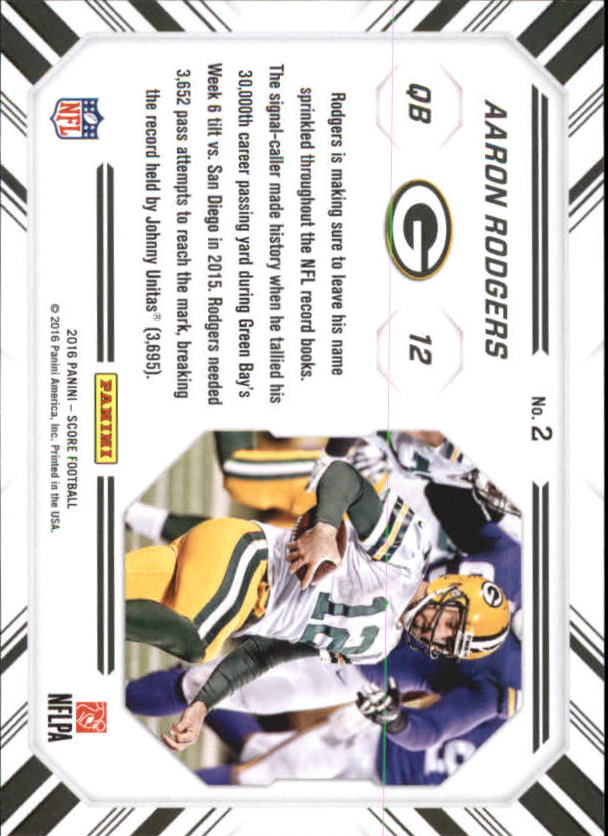 A4270- 2016 Score Football Insert +Parallel Cards1 -You Pick- 15+ FREE US SHIP - Picture 439 of 453