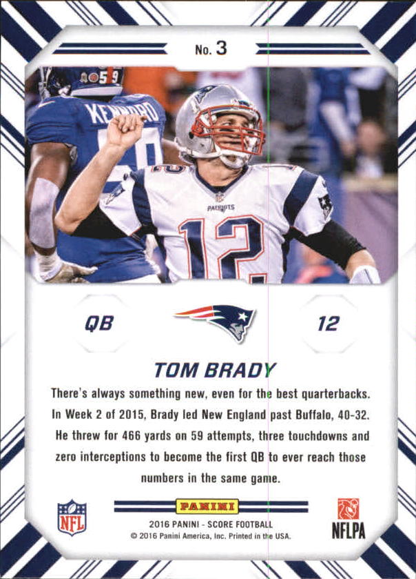 A4270- 2016 Score Football Insert +Parallel Cards1 -You Pick- 15+ FREE US SHIP - Picture 452 of 453
