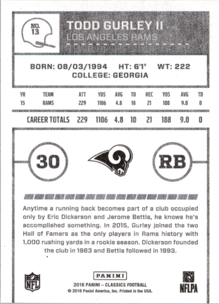 A0711- 2016 Classics Football Card #'s 1-286 -You Pick- 15+ FREE US SHIP - Picture 27 of 323