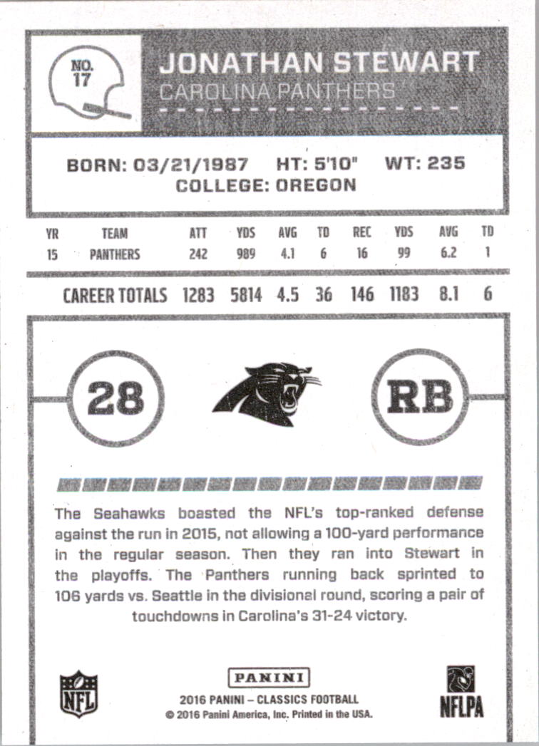 A0711- 2016 Classics Football Card #'s 1-286 -You Pick- 15+ FREE US SHIP - Picture 31 of 323