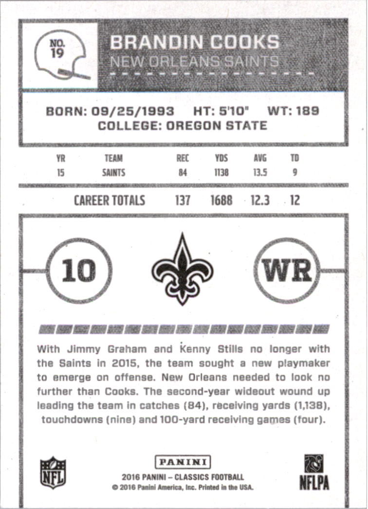 A0711- 2016 Classics Football Card #'s 1-286 -You Pick- 15+ FREE US SHIP - Picture 35 of 323
