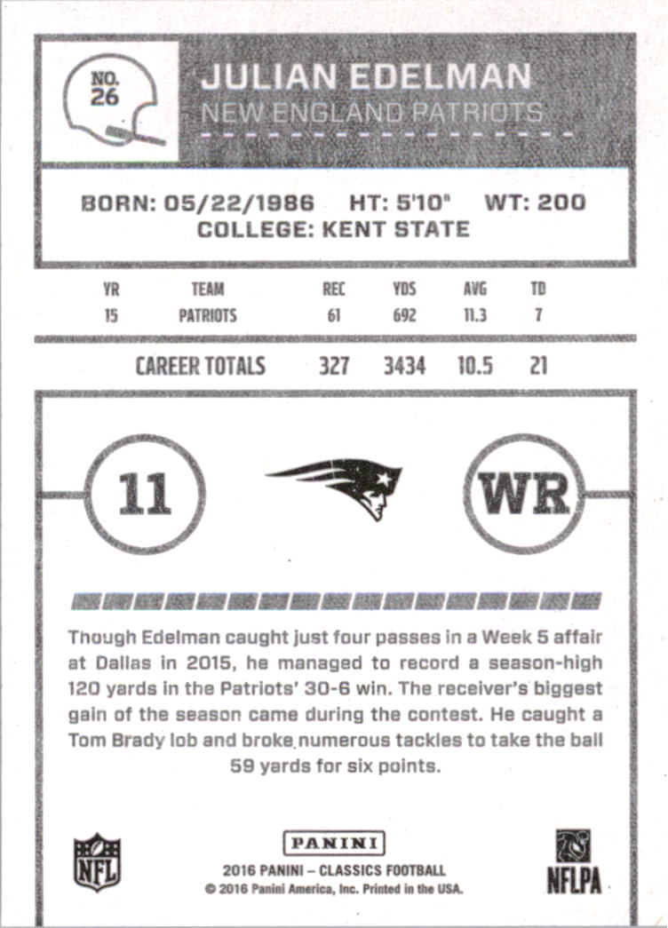 A0711- 2016 Classics Football Card #'s 1-286 -You Pick- 15+ FREE US SHIP - Picture 47 of 323