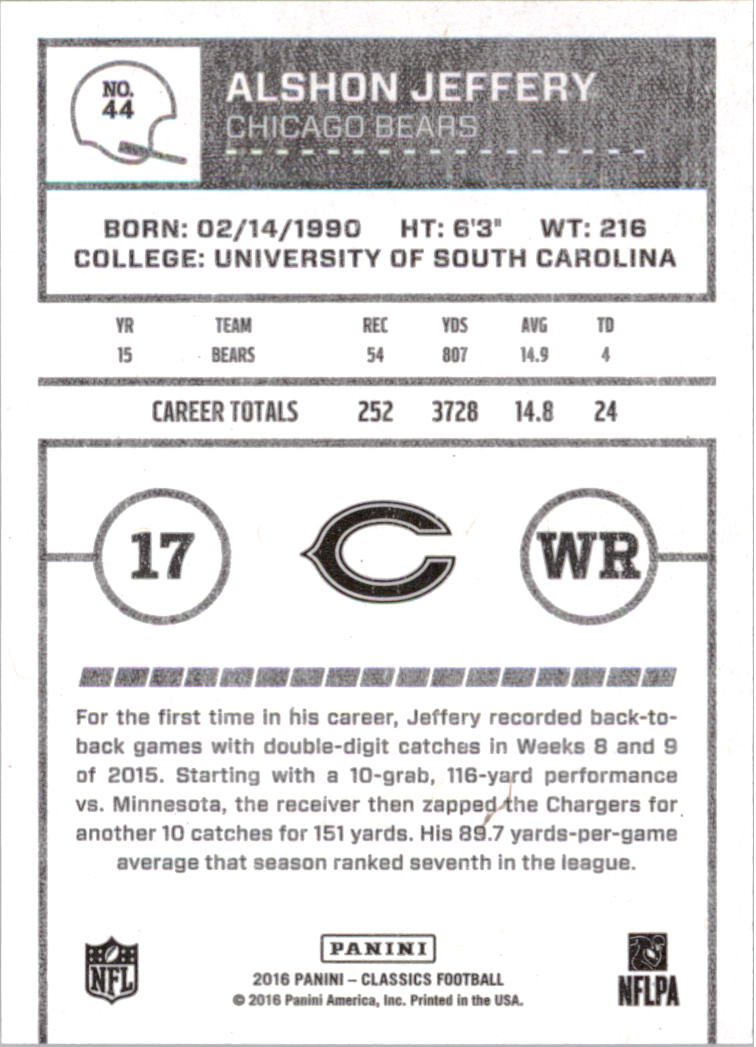 A0711- 2016 Classics Football Card #'s 1-286 -You Pick- 15+ FREE US SHIP - Picture 79 of 323