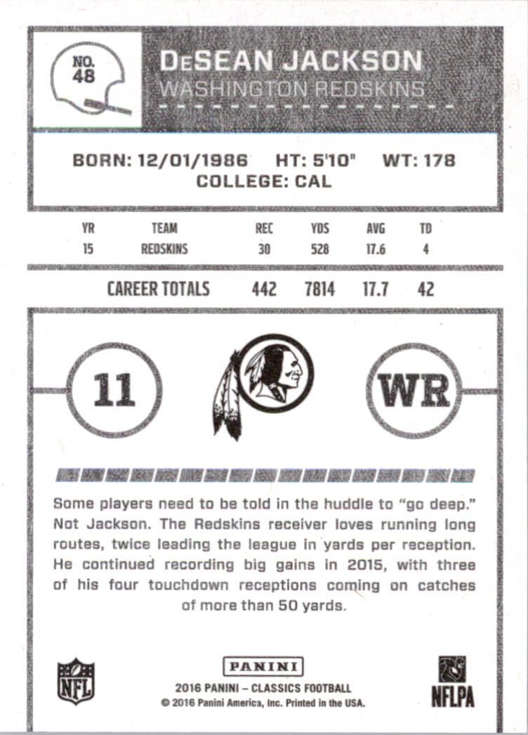 A0711- 2016 Classics Football Card #'s 1-286 -You Pick- 15+ FREE US SHIP - Picture 87 of 323