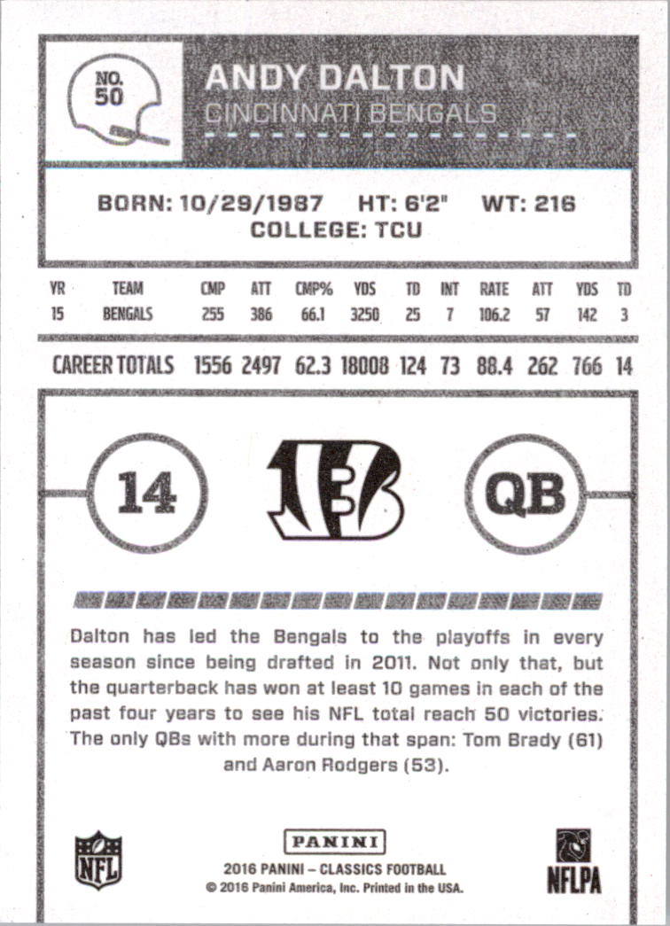 A0711- 2016 Classics Football Card #'s 1-286 -You Pick- 15+ FREE US SHIP - Picture 91 of 323