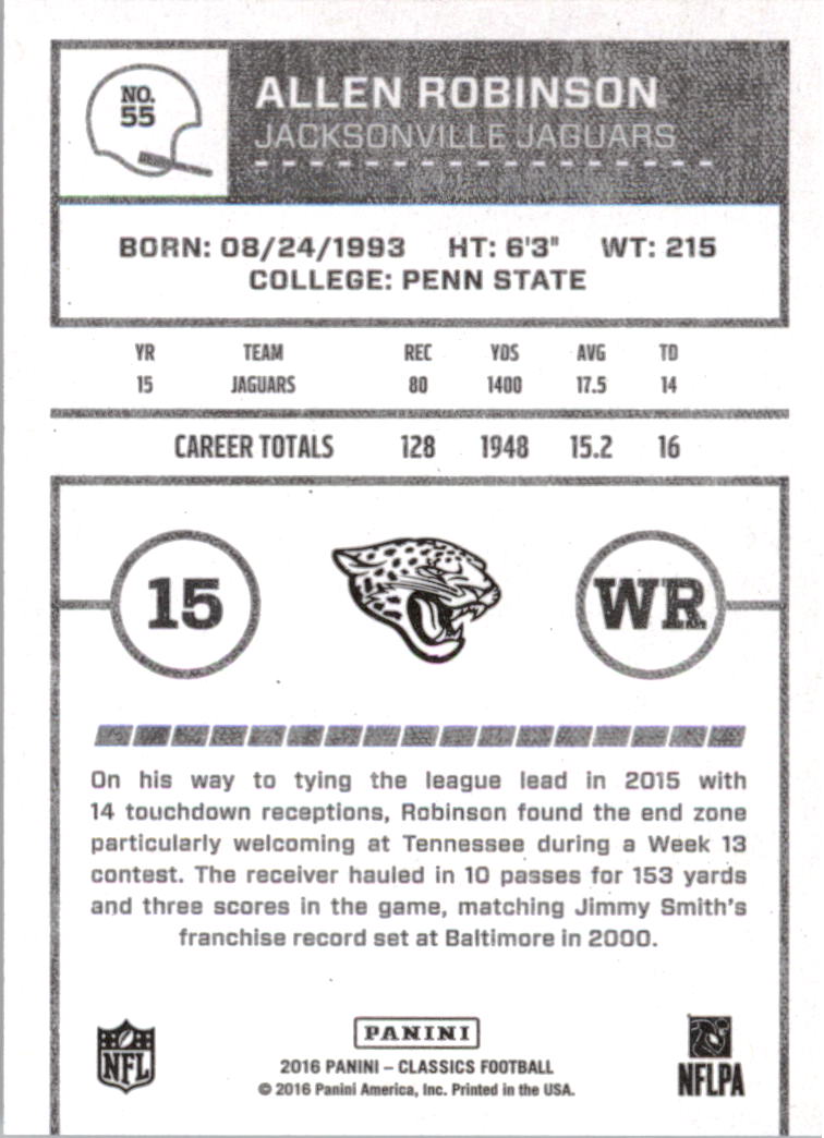 A0711- 2016 Classics Football Card #'s 1-286 -You Pick- 15+ FREE US SHIP - Picture 101 of 323