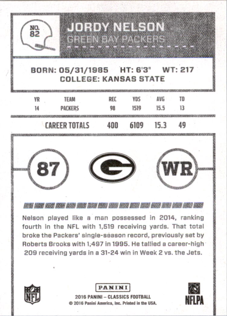 A0711- 2016 Classics Football Card #'s 1-286 -You Pick- 15+ FREE US SHIP - Picture 149 of 323
