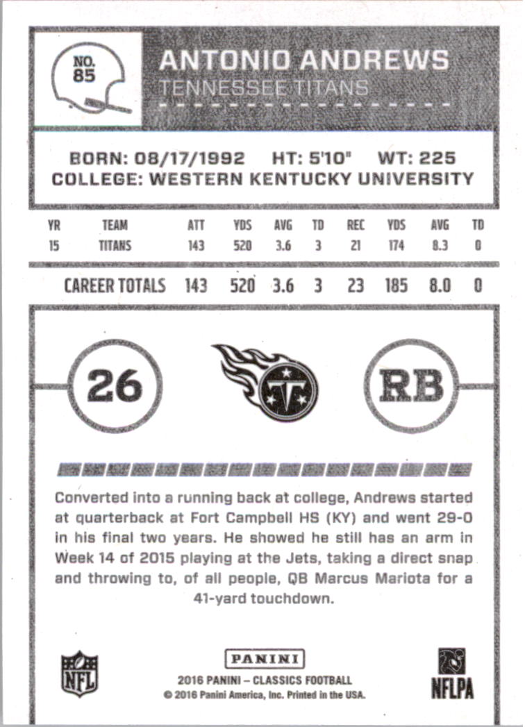 A0711- 2016 Classics Football Card #'s 1-286 -You Pick- 15+ FREE US SHIP - Picture 155 of 323