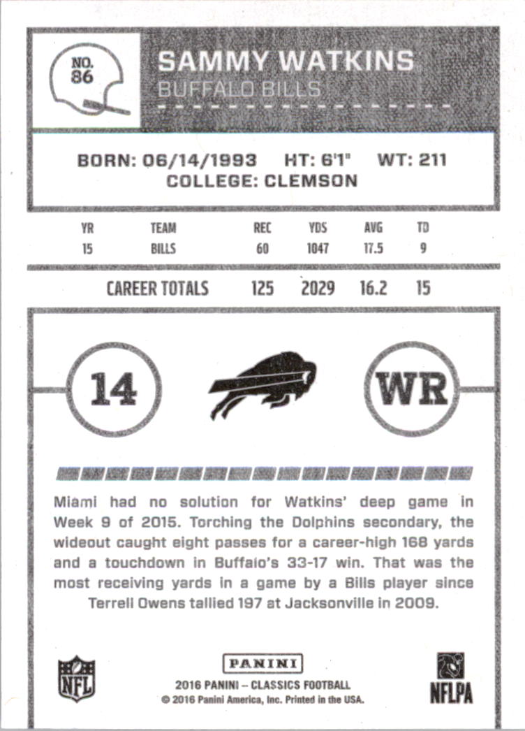 A0711- 2016 Classics Football Card #'s 1-286 -You Pick- 15+ FREE US SHIP - Picture 157 of 323