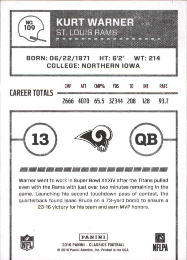 A0711- 2016 Classics Football Card #'s 1-286 -You Pick- 15+ FREE US SHIP - Picture 195 of 323