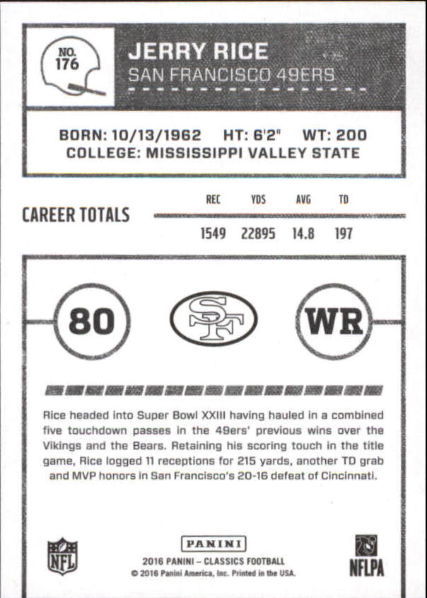 A0711- 2016 Classics Football Card #'s 1-286 -You Pick- 15+ FREE US SHIP - Picture 269 of 323