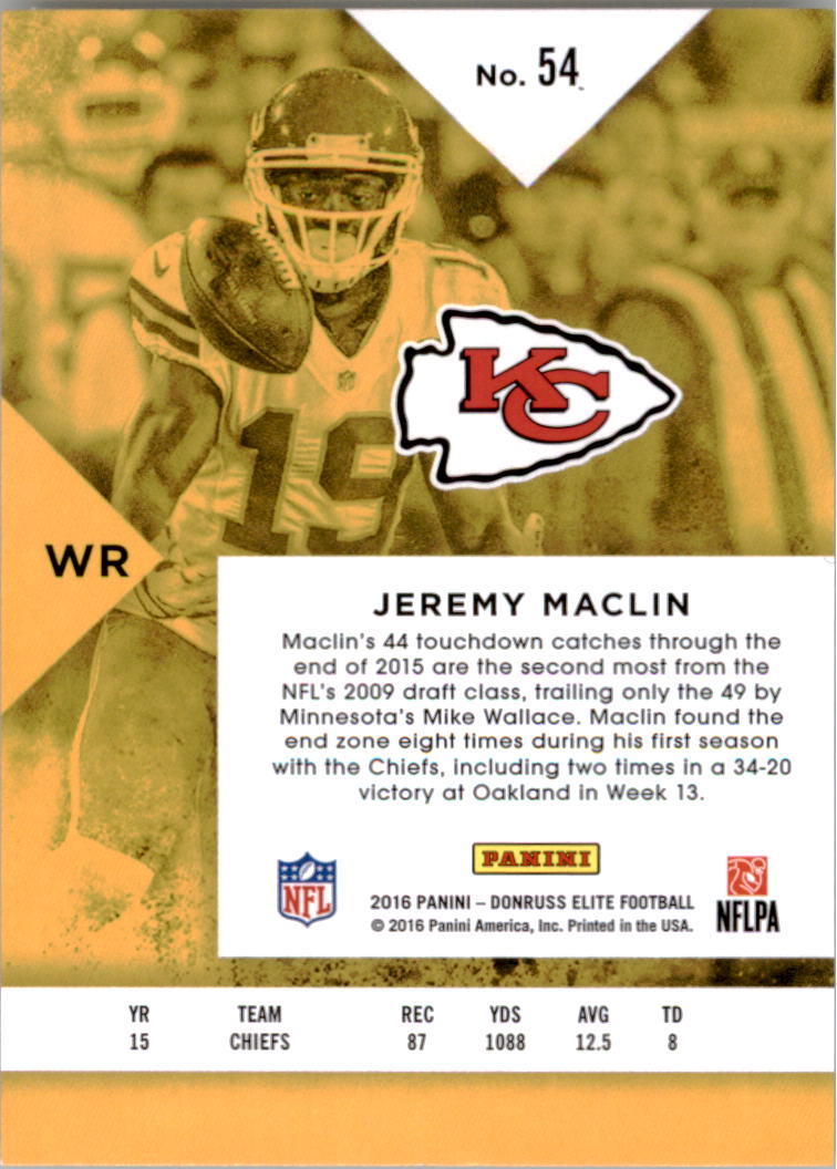 2016 Elite #54 Jeremy Maclin back image