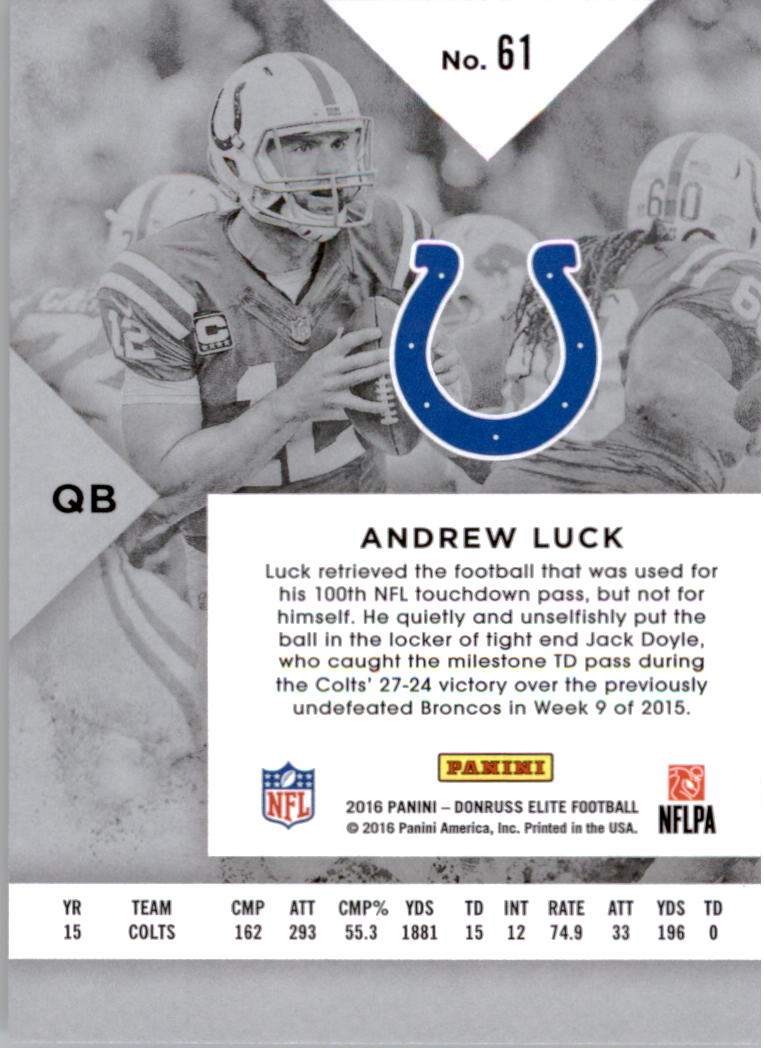 A8206- 2016 Elite Football Card #s 1-200 +Inserts -You Pick- 15+ FREE US SHIP - Picture 104 of 179