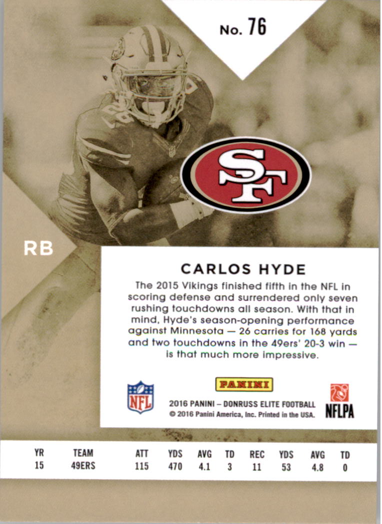 A8206- 2016 Elite Football Card #s 1-200 +Inserts -You Pick- 15+ FREE US SHIP - Picture 134 of 179