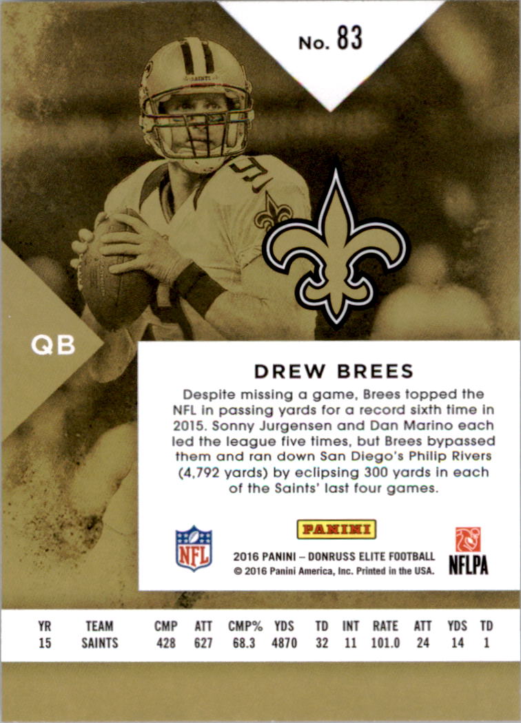 A8206- 2016 Elite Football Card #s 1-200 +Inserts -You Pick- 15+ FREE US SHIP - Picture 146 of 179