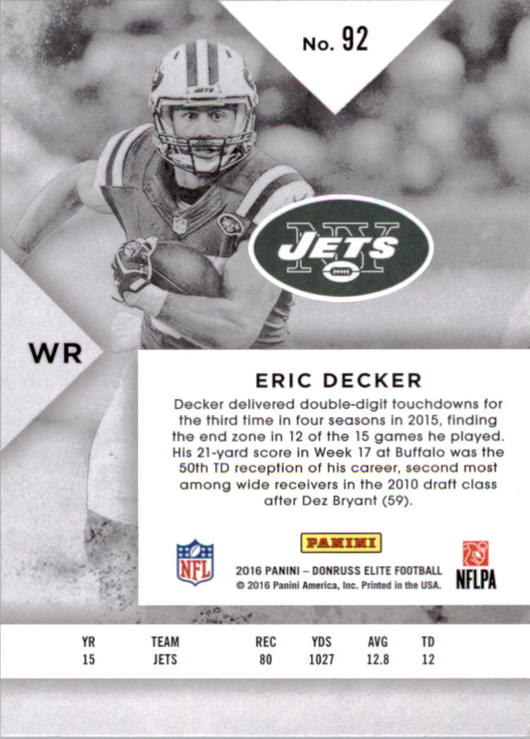 A8206- 2016 Elite Football Card #s 1-200 +Inserts -You Pick- 15+ FREE US SHIP - Picture 164 of 179
