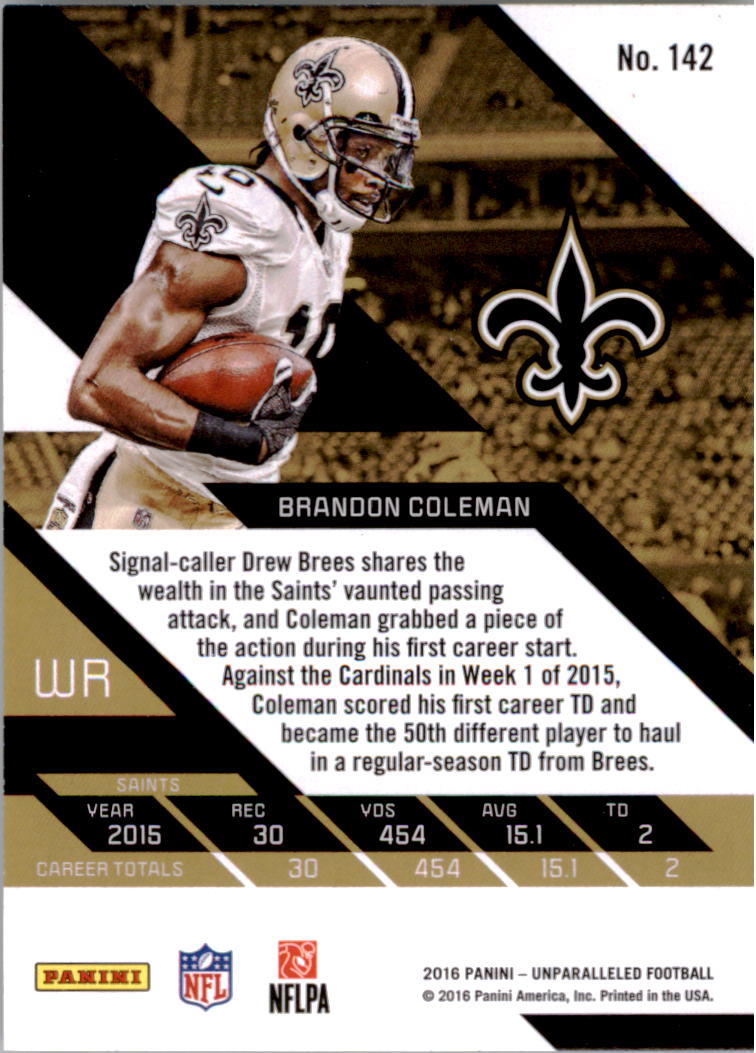 A9168- 2016 Panini Unparalleled Football #s 1-200 -You Pick- 15+ FREE US SHIP - Picture 135 of 241