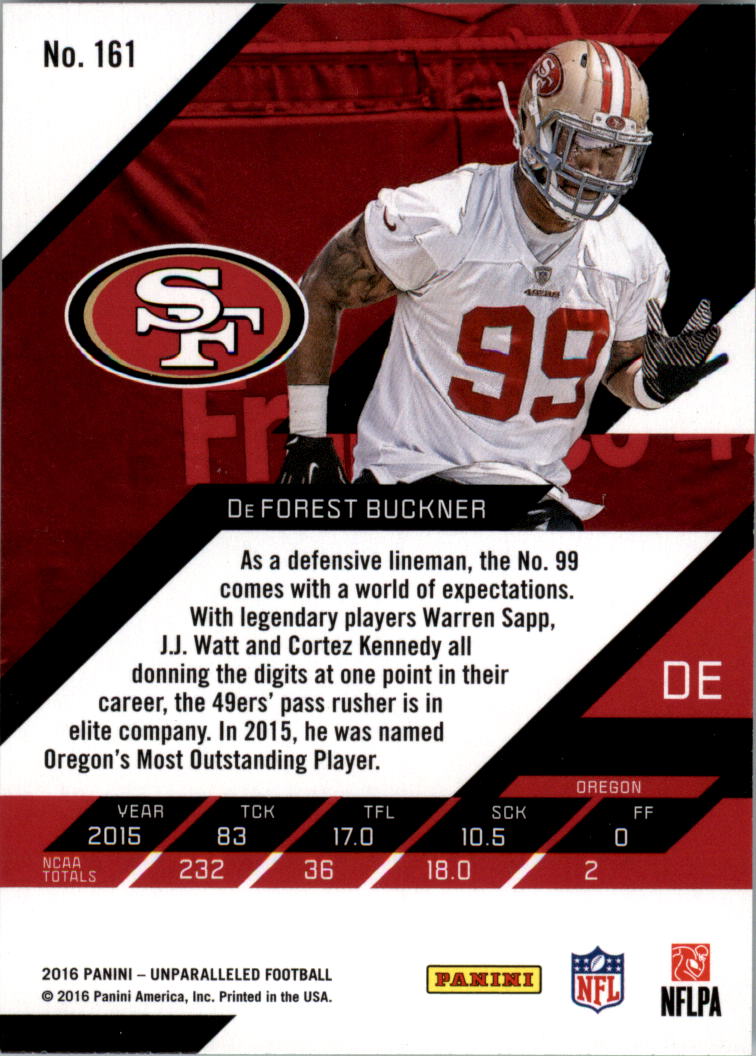 A9168- 2016 Panini Unparalleled Football #s 1-200 -You Pick- 15+ FREE US SHIP - Picture 171 of 241