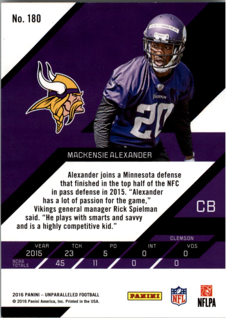 A9168- 2016 Panini Unparalleled Football #s 1-200 -You Pick- 15+ FREE US SHIP - Picture 205 of 241