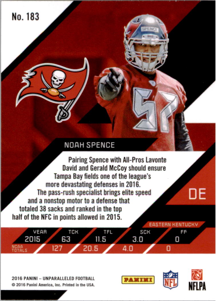 A9168- 2016 Panini Unparalleled Football #s 1-200 -You Pick- 15+ FREE US SHIP - Picture 209 of 241