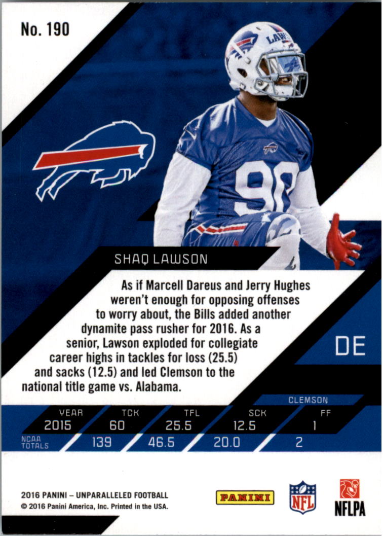 A9168- 2016 Panini Unparalleled Football #s 1-200 -You Pick- 15+ FREE US SHIP - Picture 221 of 241