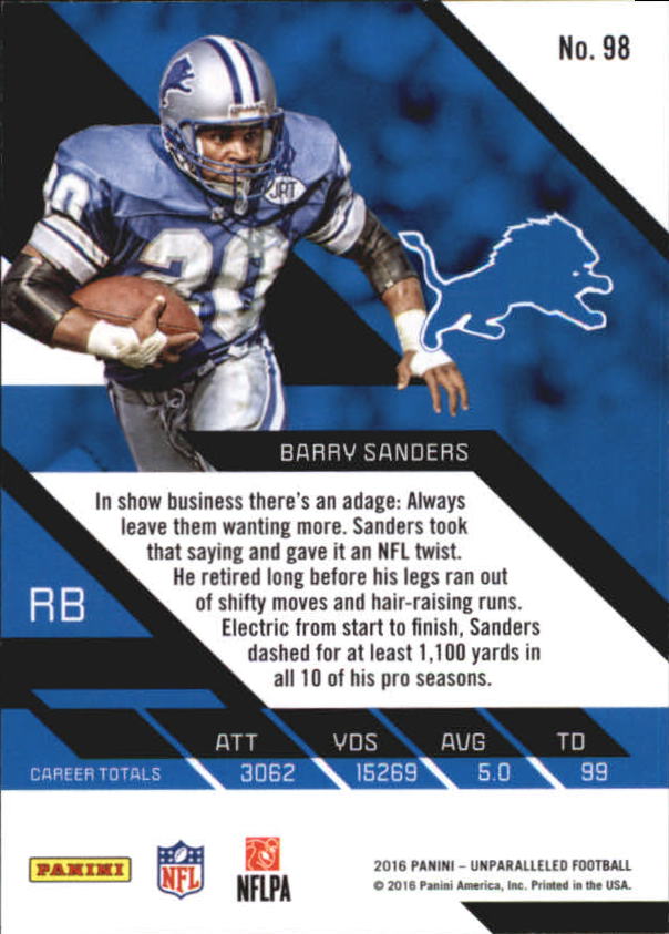 A9168- 2016 Panini Unparalleled Football Inserts -You Pick- 15+ FREE US SHIP - Picture 121 of 279