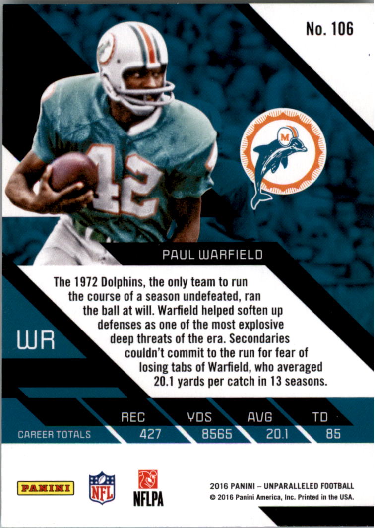 A9168- 2016 Panini Unparalleled Football Inserts -You Pick- 15+ FREE US SHIP - Picture 127 of 279