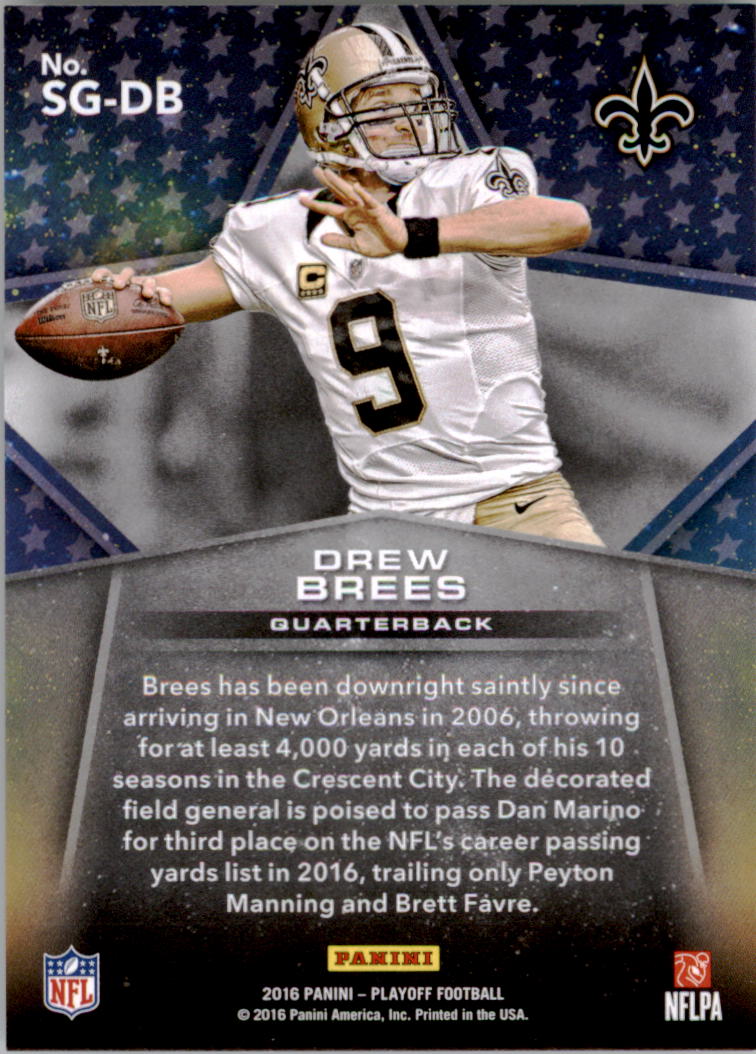 : 2019 Playoff Star Gazing Football #6 Drew Brees New