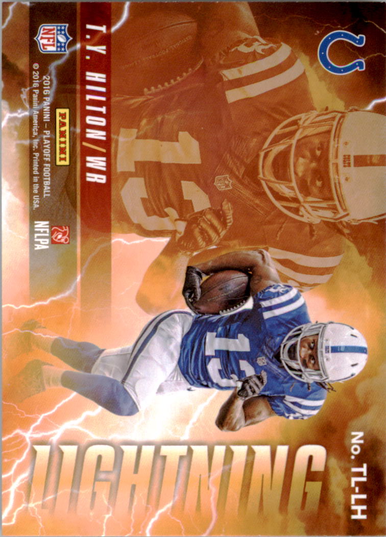 2016 Playoff Thunder and Lightning #TLLH Andrew Luck/T.Y. Hilton back image