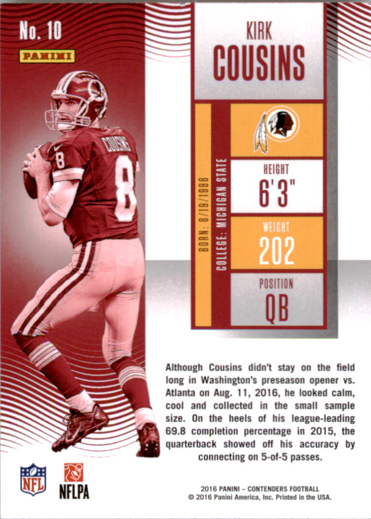 First Buzz: 2016 Panini Contenders football cards