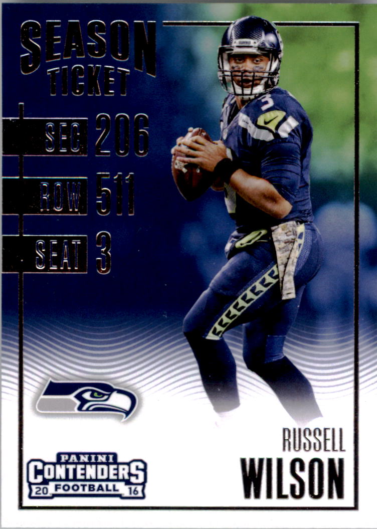 2022 Panini Contenders Football Season Ticket #30 Russell Wilson Denver  Broncos