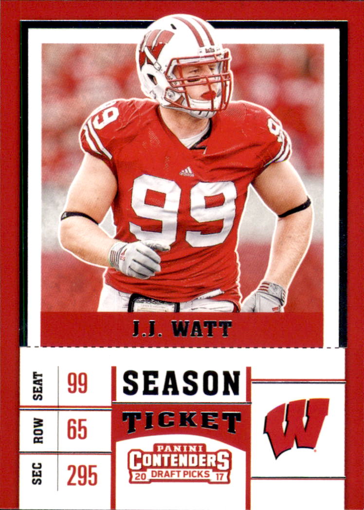 2017 Panini Contenders Draft Picks #44 J.J. Watt