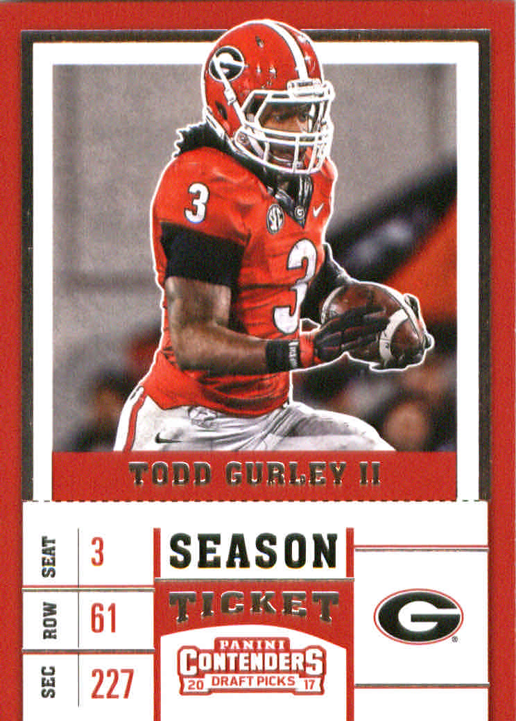 2017 Panini Contenders Draft Picks #94 Todd Gurley II