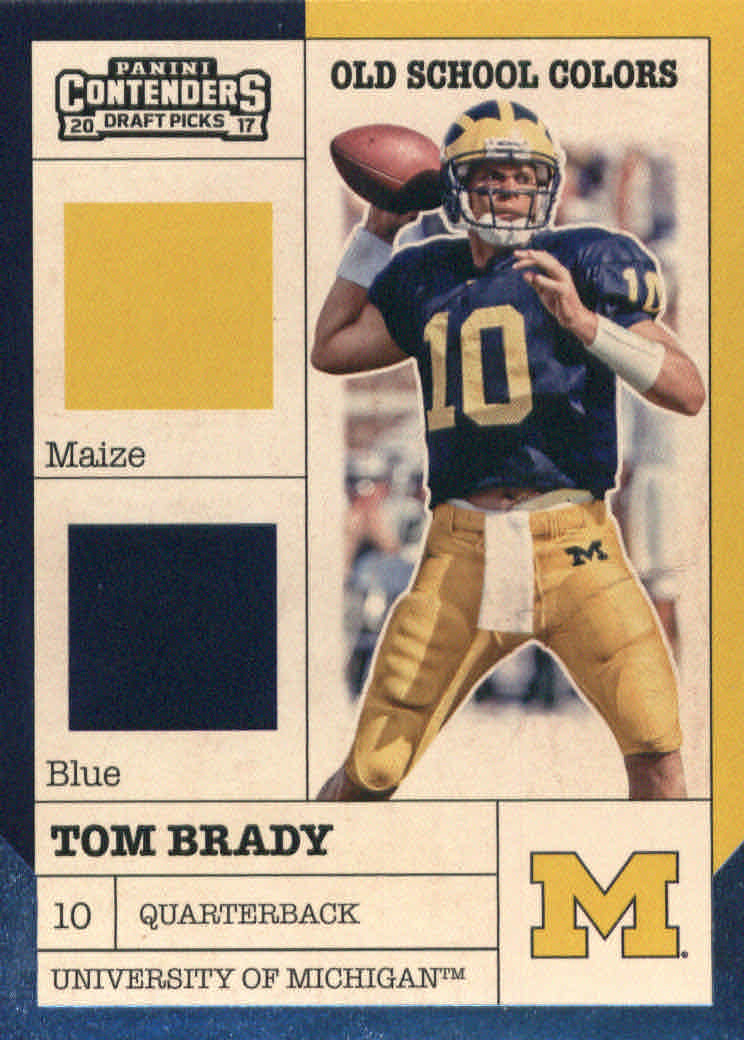 : Tom Brady 2016 Panini Contenders Old School Colors