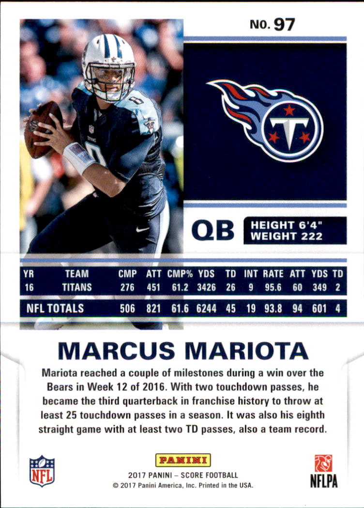 2017 Score Football Card Pick (Base) 1-253