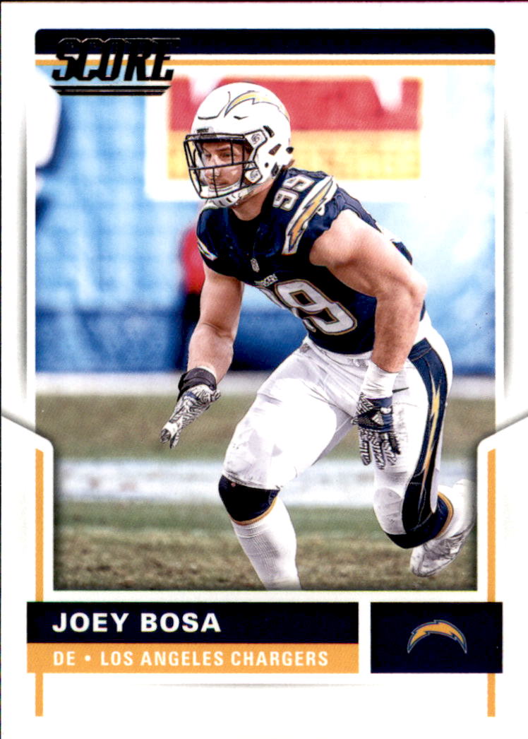 Joey Bosa 2018 Score Sidelines #20 - Los Angeles Chargers at